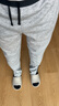 耐克（NIKE）男褲運動(dòng)褲2025秋新款時(shí)尚潮流運動(dòng)舒適收口長(cháng)褲衛褲905236-010 DD1881-010灰色內里加絨 XL 曬單實(shí)拍圖
