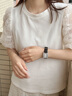 巴寶莉七夕情人節(jié)禮物送女友老婆閨蜜生日禮物女生實用走心高級輕奢小眾 銀白面黑皮帶（項鏈+手鐲+禮盒） 曬單實拍圖