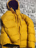 黑冰（BLACKICE）羽絨服男抗寒羽絨衣F8528鵝絨戶(hù)外成人連帽保暖短款防寒服 F8528MJ 黃色【刺繡LOGO】男款 L 曬單實(shí)拍圖