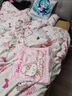 俞兆林hellokitty全棉四件套純棉100%兒童女孩床單被套宿舍床上三件套 粉色蝴蝶結KT-親膚柔軟 1.8m床單款四件套-被套200x230cm 曬單實(shí)拍圖