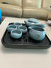 ZENS 哲品拾趣·哥窯/汝窯 功夫茶側(cè)把壺茶壺茶杯公道杯整套茶具辦公茶具 天青色汝窯 曬單實(shí)拍圖