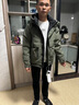 JEEP SPIRIT防寒羽絨服男裝加厚冬季2025新款潮牌高端美式工裝輕薄沖鋒外套男 JEEP軍綠色【90%顧客購買(mǎi)】 L 【偏大一碼 建議115-140斤】 曬單實(shí)拍圖