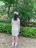 FNJ KIDS童裝女童連衣裙夏季新款洋氣寶寶背心裙小女孩碎花公主裙子 黃色 100 cm(建議身高90-100cm) 曬單實拍圖