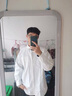 栢斐荻襯衫男夏季青少年學(xué)生韓版休閑潮流襯衫帥氣免燙男生加大白襯衣 白色 XL 曬單實(shí)拍圖