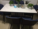 靜世居北歐巖板餐桌小戶(hù)型餐桌椅家用組合簡(jiǎn)約現代吃飯長(cháng)方形餐廳飯桌 【意大利灰】12mm單桌 120*60cm 曬單實(shí)拍圖
