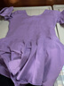 艾舞戈兒童舞蹈服秋冬季女童芭蕾舞裙練功服幼兒園寶寶表演棉裙考級舞蹈 紫羅蘭-長(cháng)袖-后背蝴蝶 130 曬單實(shí)拍圖