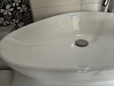 恒夢(mèng)衛浴北歐創(chuàng  )意臺上盆三角洗手盆單盆異形洗漱池小尺寸陽(yáng)臺橢圓形洗臉盆 三角形-大盆67*44*15 曬單實(shí)拍圖