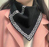 諄梧防風(fēng)三角圍巾脖套女護頸秋冬季針織圍脖千鳥(niǎo)格保暖假領(lǐng)子套頭百搭 【長(cháng)城黑】三角巾 透氣不悶 柔軟舒適 曬單實(shí)拍圖