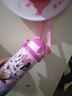 迪士尼（Disney）兒童吸管保溫杯寶寶直飲水雙蓋316不銹鋼幼兒園保溫瓶男女小孩喝 3366米尼粉 480ml 曬單實(shí)拍圖