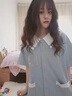 小情歌 棉質(zhì)吊帶睡裙女夏季少女連衣裙性感女生睡衣孕婦寬松休閑家居服 BLM40673女裙 L 女/身高160-165 體重100-120 曬單實(shí)拍圖