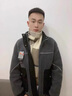 朗琦威尊圍巾男潮流個(gè)性潮牌日系百搭冬季學(xué)生冬季毛線男生冬季年輕人送男 卡其色--方塊 曬單實(shí)拍圖