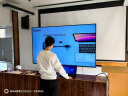 皓丽65英寸会议平板可触摸电子白板教学办公一体机 4k投影智慧大屏/E65套装含书写笔同屏器移动支架  实拍图