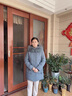 羅蒙（ROMON）中年媽媽羽絨服女士冬季中長款狐貍毛領白鴨絨保暖外套女 Y20豆綠【狐貍毛領+90白鴨絨】 L （適合90-110斤） 曬單實拍圖
