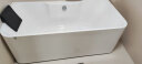 箭牌（ARROW）浴缸 家用成人小户型亚克力浴缸方形日式气泡按摩浴缸坐式泡澡 1.7米普通浴缸【只装下水不含五金进水】 实拍图