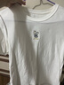 茵曼（INMAN）全棉小兔繡花短袖白T恤女2026夏季舒適圓領(lǐng)百搭休閑上衣 白色 S 曬單實(shí)拍圖