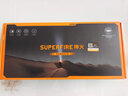 SupFire神火X123強光手電筒26650加長型可充電36W聚光超亮戶外遠射巡邏燈 X123(真聚光)：3節(jié)+3大電池+掛繩 曬單實拍圖