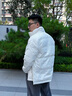 匹克馭雪短款羽絨服男新款三防科技加厚保暖立領(lǐng)運動外套連帽面包服 本白-立領(lǐng)純色款 XL 曬單實拍圖