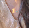 法蔻（farcoko）兔子項鏈女十二生肖兔年鎖骨鏈月光石生日七夕情人節(jié)禮物送女友 花漾萌兔項鏈 曬單實拍圖