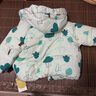 嘟嘟家寶寶棉服秋冬男童保暖女童加厚棉衣時(shí)尚冬裝兒童棉襖小童童裝 米白色 90 曬單實(shí)拍圖