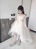小咔衣濃兒童生日公主裙洋氣女童蓬蓬紗花童鋼琴演出服小女孩主持人晚禮服 香檳色前短后長1247-D1 160cm 曬單實拍圖