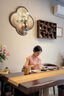 舒芳蝶（shufangdie）新中式國風(fēng)套裝女休閑褲女裝2024新款夏季盤(pán)扣馬甲上衣闊腿褲女潮 粉色上衣+杏色褲子 M 曬單實(shí)拍圖
