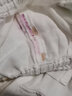 拉比童裝嬰兒短袖套裝夏季男女寶寶紗布內(nèi)衣套裝薄款上衣短褲套裝 米白 100 cm 曬單實拍圖