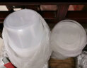 沉弗一次性碗外卖打包盒塑料饭盒快餐盒泡面汤碗带盖圆形食品级餐盒 300ml圆形透明50套 实拍图