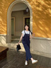 Walker Shop奧卡索直營(yíng)春夏新品女士休閑鞋女百搭舒適運(yùn)動(dòng)板鞋女時(shí)尚德訓(xùn)鞋女 米白色 37 曬單實(shí)拍圖