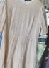 法曼萱（FAMANXUAN）桑蠶絲真絲連衣裙女夏新款小個子氣質(zhì)法式高端精致裙子 香草黃格 XL 175/96A 曬單實拍圖