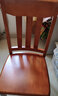 岳虎 全實(shí)木餐椅家用實(shí)木椅子靠背椅休閑椅歺椅子木椅子宴會(huì )椅 餐桌椅 03款紅棕色（免安裝） 全實(shí)木款 曬單實(shí)拍圖