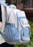 陌迪女高中學生書包超大容量初中生女生3-6年級輕便減負防潑水雙肩包 黑色【收藏加購送長腿云朵掛件】 曬單實拍圖
