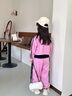 FNJ KIDS女童套裝秋季2025新款洋氣中大童卡通衛(wèi)衣兒童運動服三件套 粉色三件套 150 (建議身高140-150cm) 曬單實拍圖