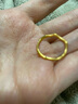 六福珠寶黃金戒指波浪實(shí)心波紋曲線(xiàn)足金戒指女 計價(jià)B01TBGR0025 約2.31克 曬單實(shí)拍圖
