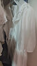 方糖姑娘少女連衣裙仙氣超仙森系初中學(xué)生夏裝大童高中女生夏季白色公主裙 23228LX米白色 M 曬單實(shí)拍圖