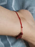 帝王砂朱砂腳鏈女紅繩辰砂四葉草腳繩簡(jiǎn)約復古風(fēng)款 紅繩-女款 曬單實(shí)拍圖
