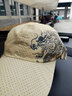 Carfie&Code新款棒球遮陽(yáng)帽子男士款高端霸氣彎檐青春休閑百搭時(shí)尚鴨舌帽 卡其色龍紋 可調節 曬單實(shí)拍圖