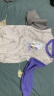 迪士尼（DISNEY）童装儿童男童圆领针织卫衣易去污棉质打底上衣24春DB411EE08紫100 实拍图