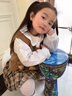 RB KIDS童裝女童套裝裙春秋新款寶寶半身裙兒童毛衣馬甲甜美三件套 小熊套裝咖色 90 (建議身高80-90cm) 曬單實拍圖