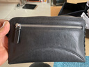 赫澤瓊斯HEZZJONS男士手拿包進(jìn)口意大利小牛皮手包青年商務(wù)休閑迷你手機包時(shí)尚百搭韓版手腕包 黑色意大利牛皮 曬單實(shí)拍圖