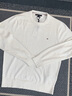 Tommy Hilfiger【絲羊絨混紡】秋冬男裝純色休閑圓領(lǐng)內搭打底針織衫毛衣 米白色YBI M （推薦：135-150斤） 曬單實(shí)拍圖