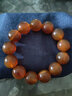晶宇祥羊角手串佛珠手鏈西藏冰種黃料老羊角帶血絲男女文玩七夕禮物 18MM帶血絲 曬單實(shí)拍圖