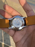 歐品客超薄 瑞士進(jìn)口機芯手表男士機械表男大表盤(pán)全自動(dòng)高檔名表腕表 【典藏系列】間金藍面棕皮帶 曬單實(shí)拍圖