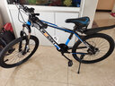 鎧美爾山地自行車(chē)成人男女山地車(chē) 學(xué)生變速減震兒童公路單車(chē) 三刀白藍色 26寸21速高配 曬單實(shí)拍圖