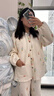 英氏10A抑菌月子服秋冬產(chǎn)后純棉哺乳睡衣加厚空氣棉孕婦家居服套裝 冰淇淋 系扣款 M【推薦體重90-120斤】 曬單實(shí)拍圖