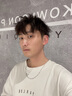 IDEAGEMER925銀費加羅鏈銀項鏈男生高級感男士嘻哈個性高街百搭單鏈素鏈潮 銀費加羅項鏈【60CM】 曬單實拍圖
