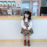 FNJ KIDS童裝女童連衣裙春秋季新款洋氣兒童裙子女寶寶公主裙兩件套 公主裙套裝卡其（現(xiàn)貨直發(fā)） 120 (建議身高110-120cm) 曬單實拍圖