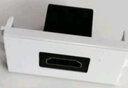 綠聯(lián) HDMI面板 86型電視墻插座 2.0版高清模塊 hdmi裝修布線 免焊接工程布線接頭 HDMI單口插座-直頭 曬單實拍圖