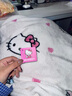 三麗鷗（SANRIO）卡通雙面牛奶絨毛毯 辦公室午睡保暖蓋毯學(xué)生加厚小毯子家用四季 單層毯-冰激凌kitty白 100*150cm牛奶絨毛毯 曬單實(shí)拍圖
