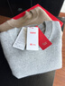 恒源祥五針純羊絨衫加厚女針織衫純色打底毛衣純羊絨女裝淺灰低圓領(lǐng)175 曬單實(shí)拍圖