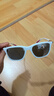 雷朋（RayBan）法拉利聯(lián)名款太陽鏡戶外出行全框墨鏡0RB4433M可定制禮物 F6256G白色鏡框銀灰色鏡面鏡片 尺寸54 曬單實拍圖